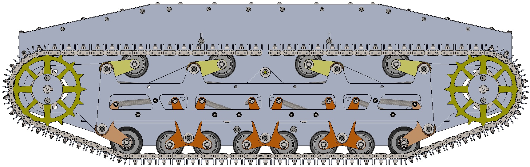 履带车底盘模型sw16可编辑